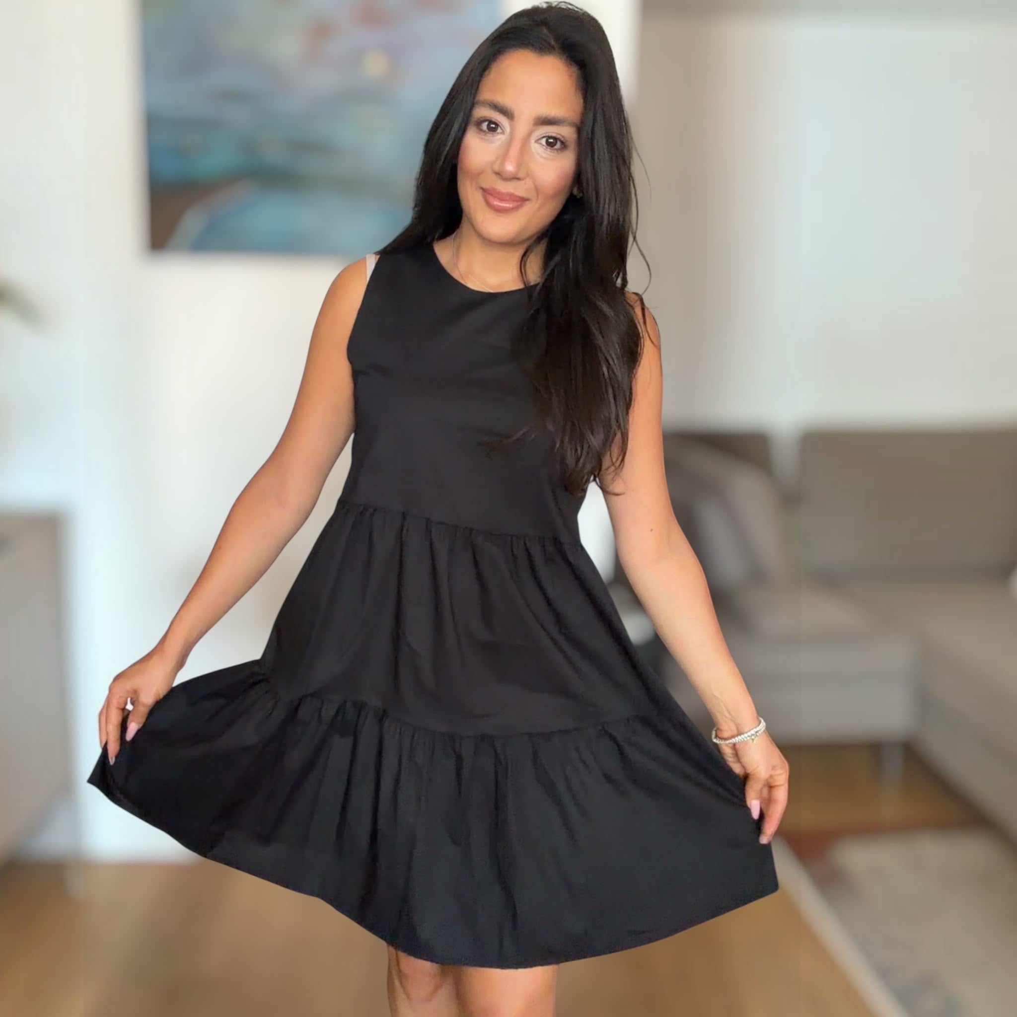 MINI DRESS ANNARE' IN 100% COTONE