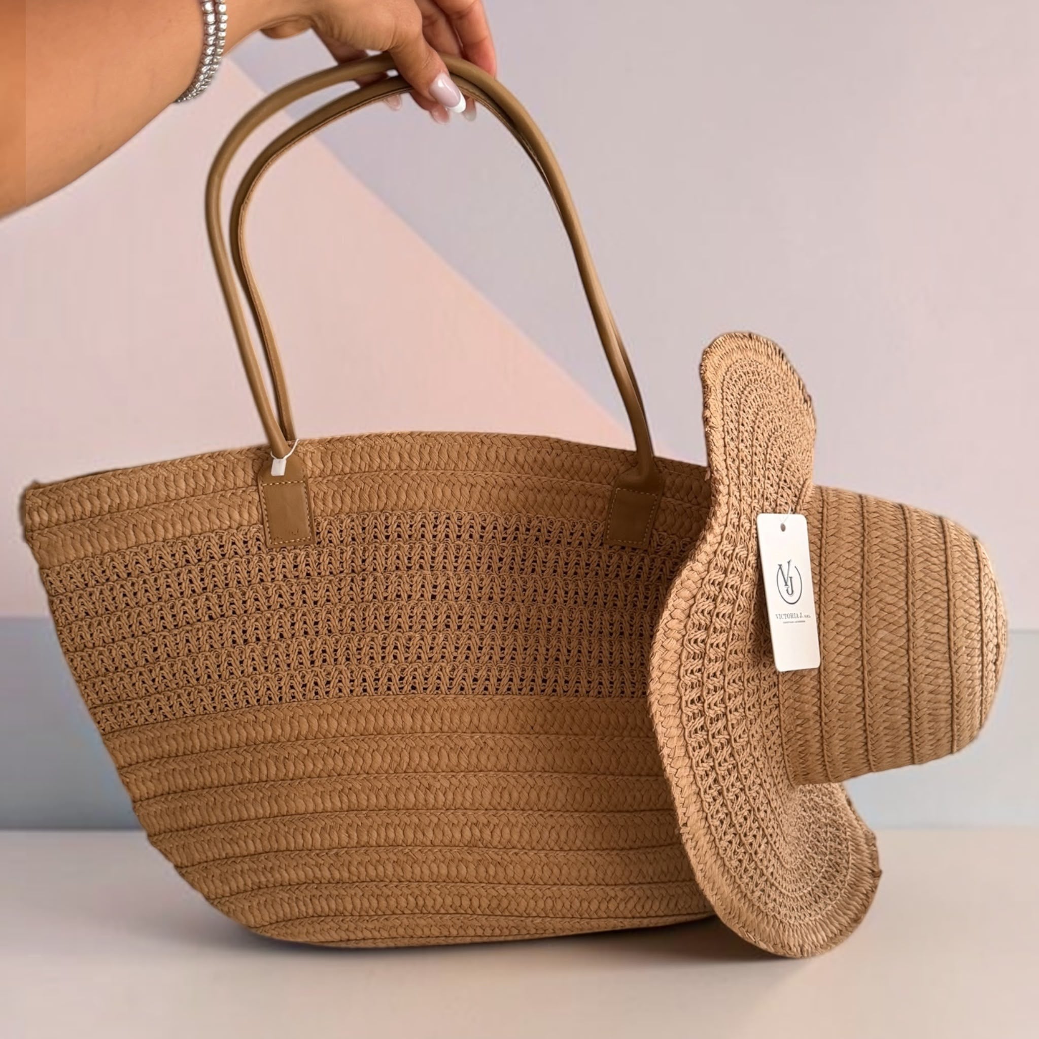 CORINNE BORSA MARE E CAPELLO (SET)