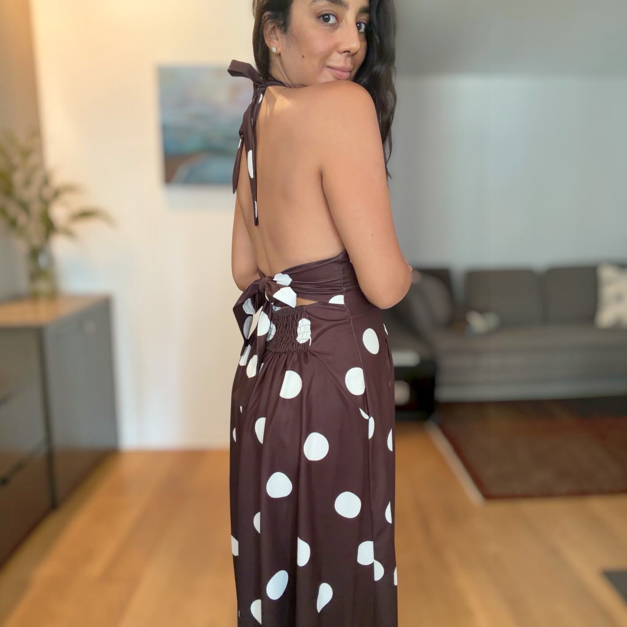 MADALINA - MIDI DRESS A POIS
