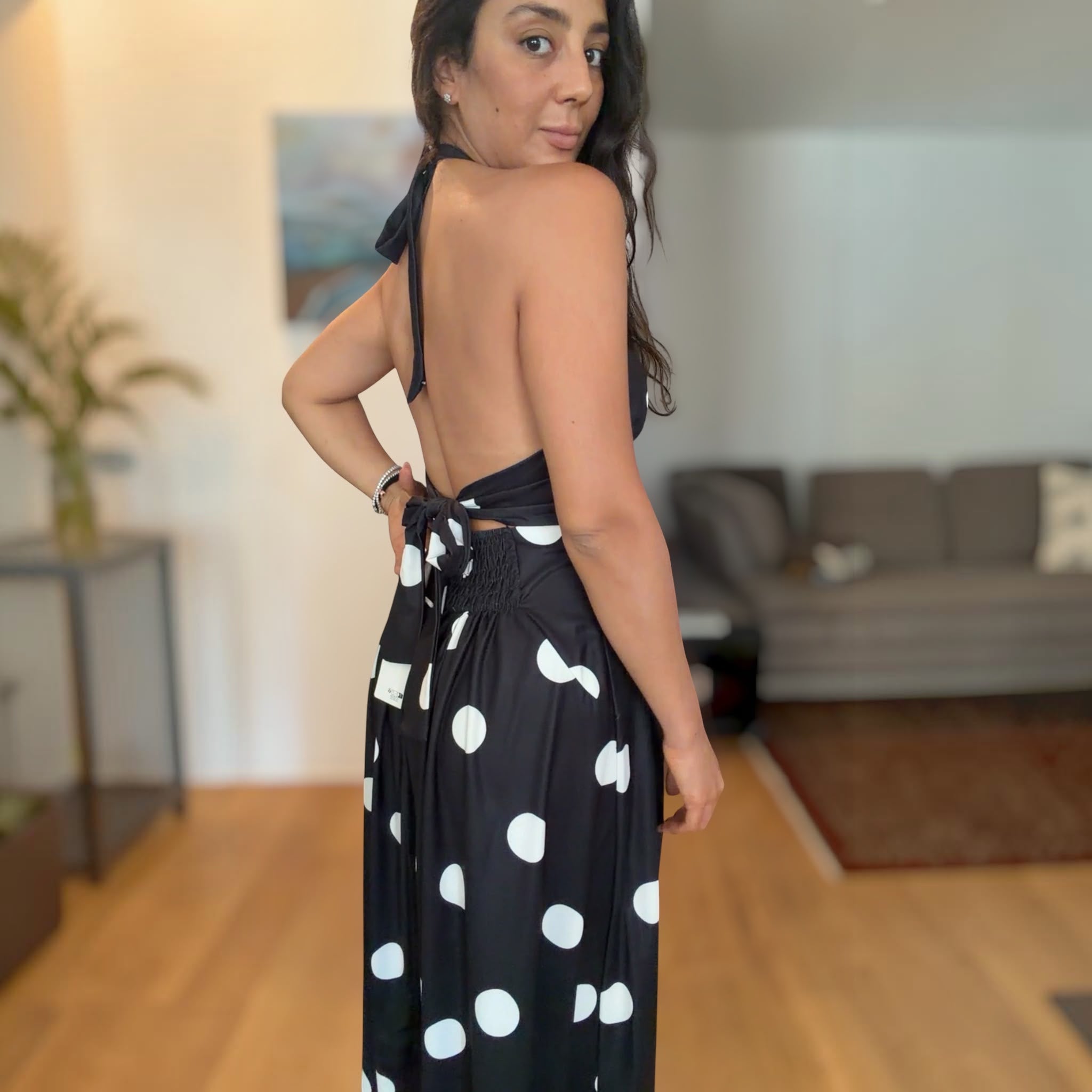MADALINA - MIDI DRESS A POIS