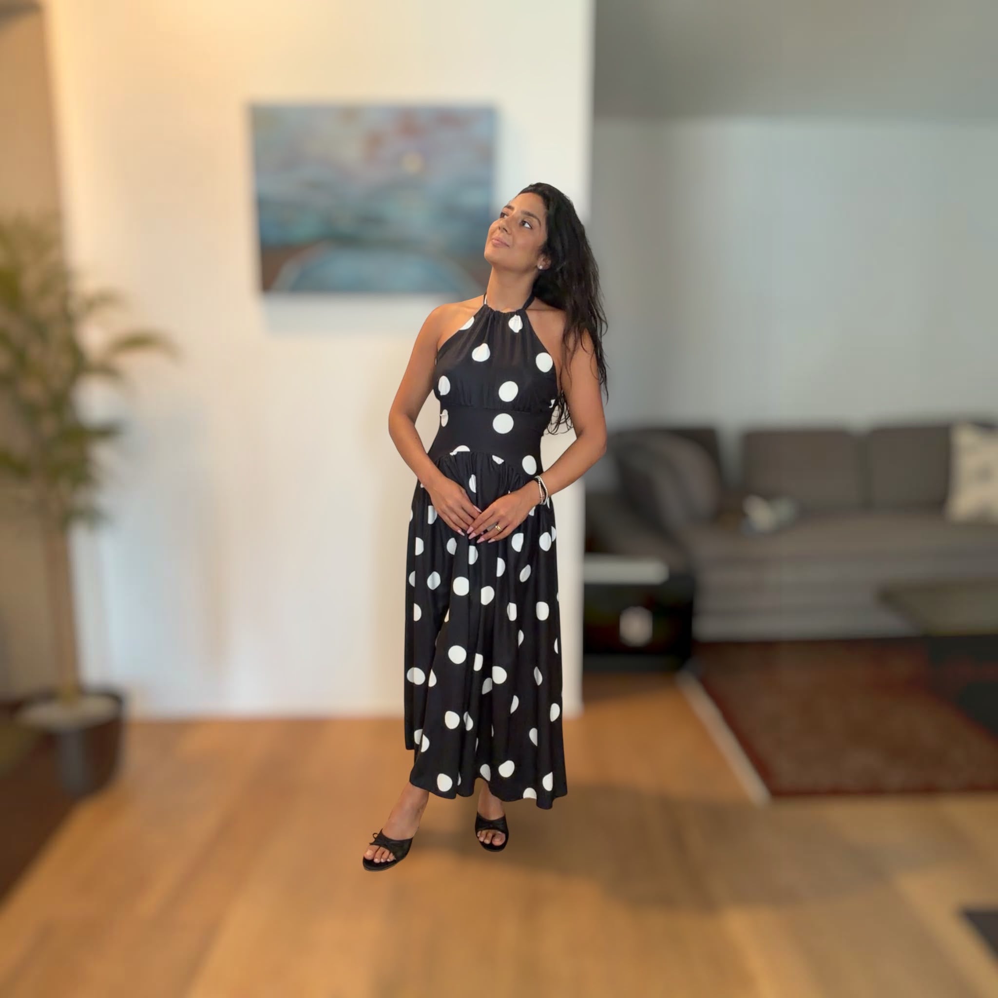 MADALINA - MIDI DRESS A POIS