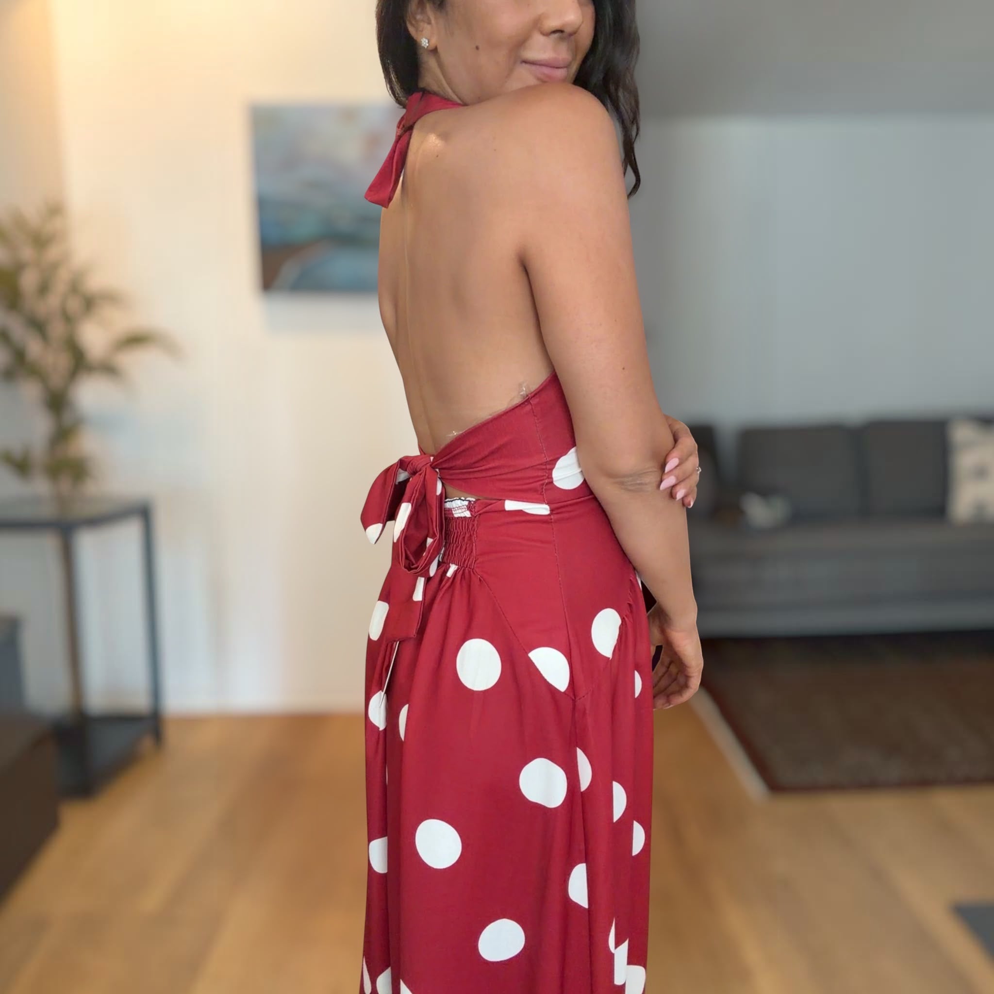MADALINA - MIDI DRESS A POIS