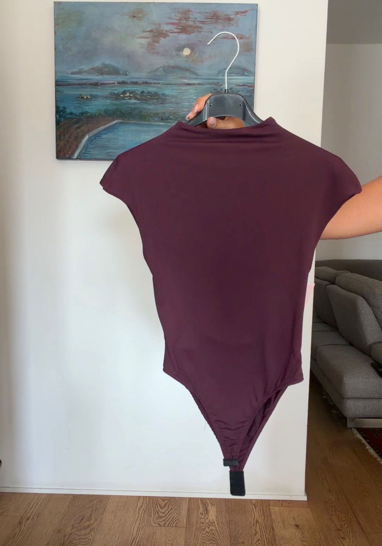 [NenaShop] BABY Body a Girocollo e Smanicato con Schiena Parzialmente Scoperta Elasticizzato