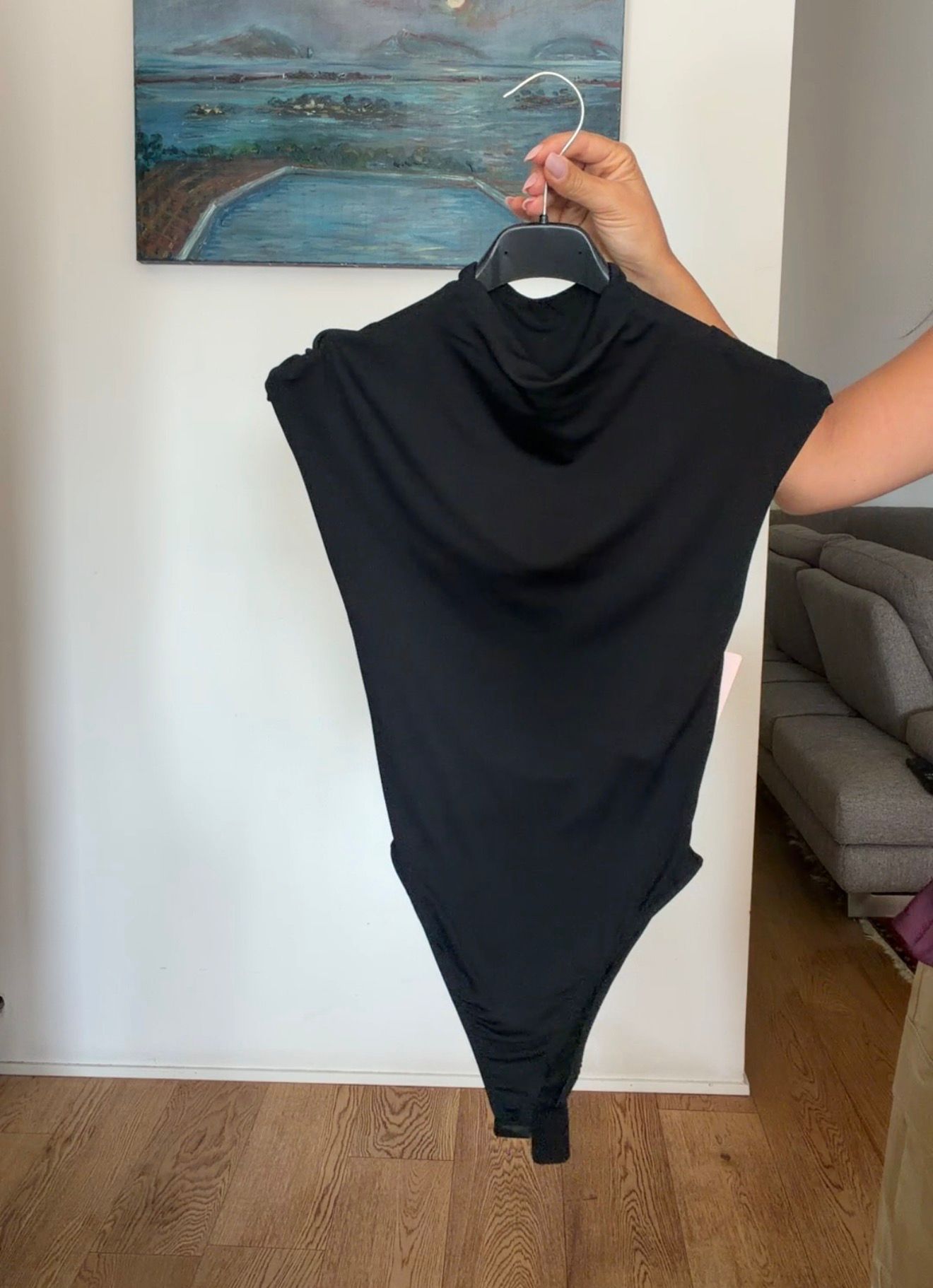 [NenaShop] BABY Body a Girocollo e Smanicato con Schiena Parzialmente Scoperta Elasticizzato