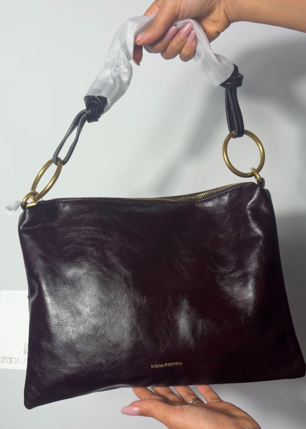 [NenaShop] FLAT - Borsa a Spalla in Ecopelle