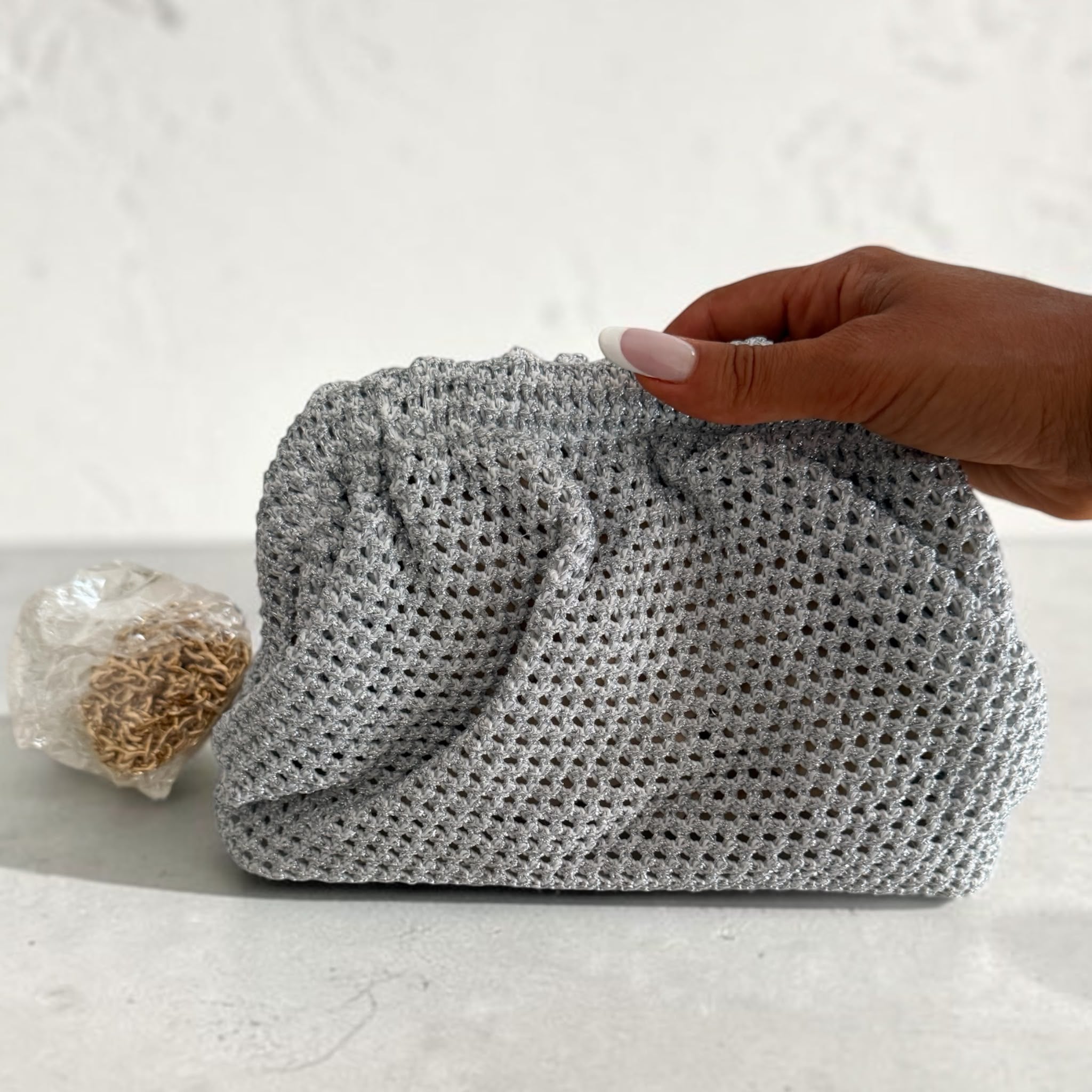 VALENTA SILVER BAG