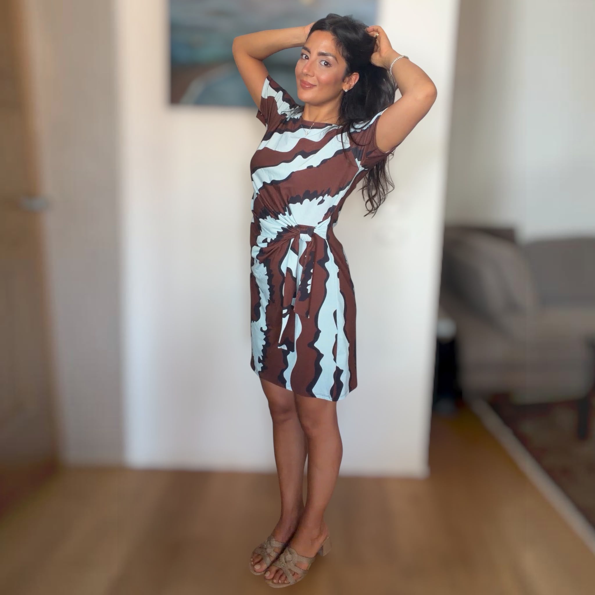 MIDI DRESS WILMA ELASTICIZZATO IN 95% COTONE